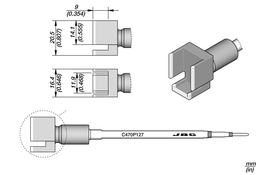 C470P127 - Fiber Coupled Chip Cartridge 14.1 x 11.9